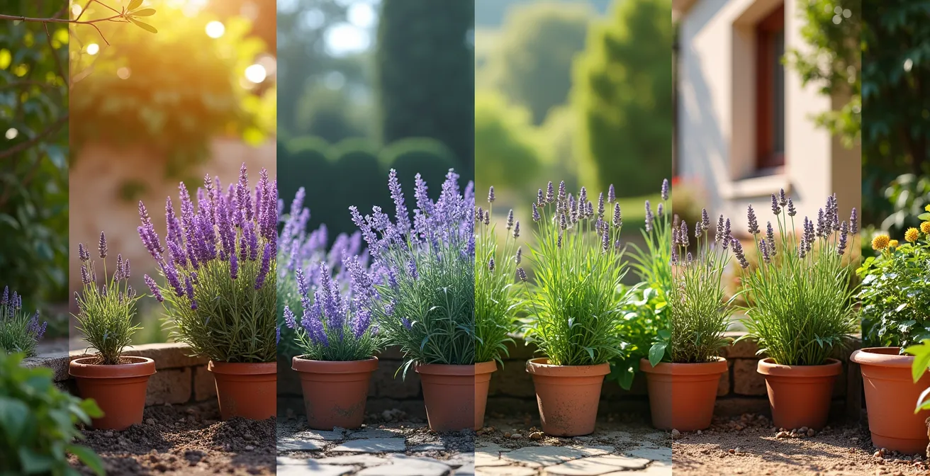Calendario visual de plantación y mantenimiento para xerojardín por estaciones en España