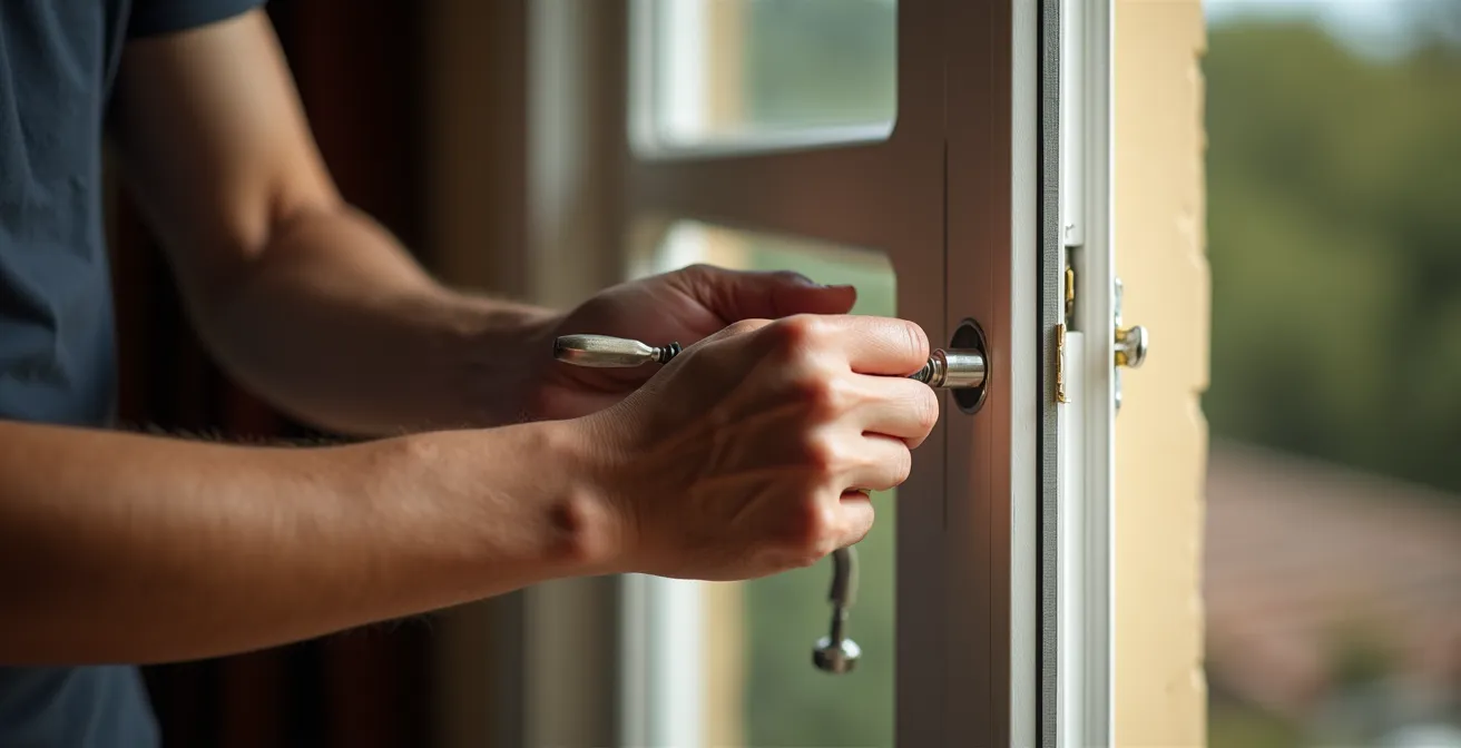 Herramientas profesionales para mantenimiento de herrajes de ventanas