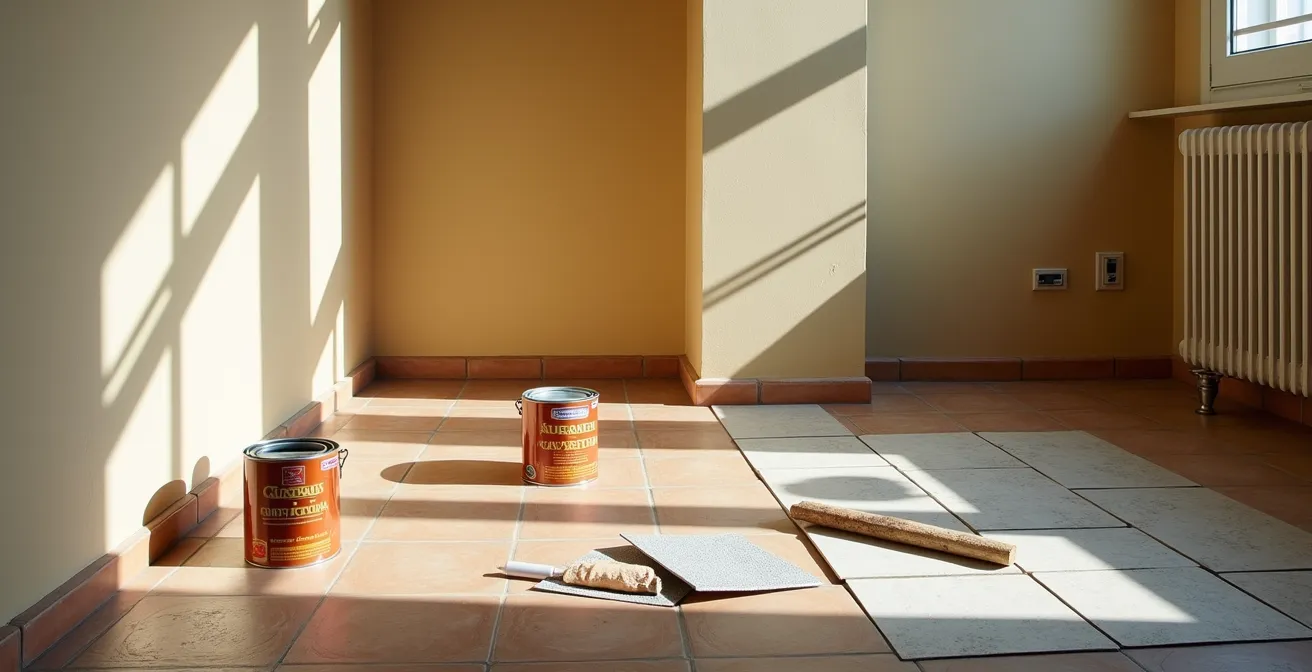 Espacio interior español mostrando múltiples reformas de alto impacto simultáneamente