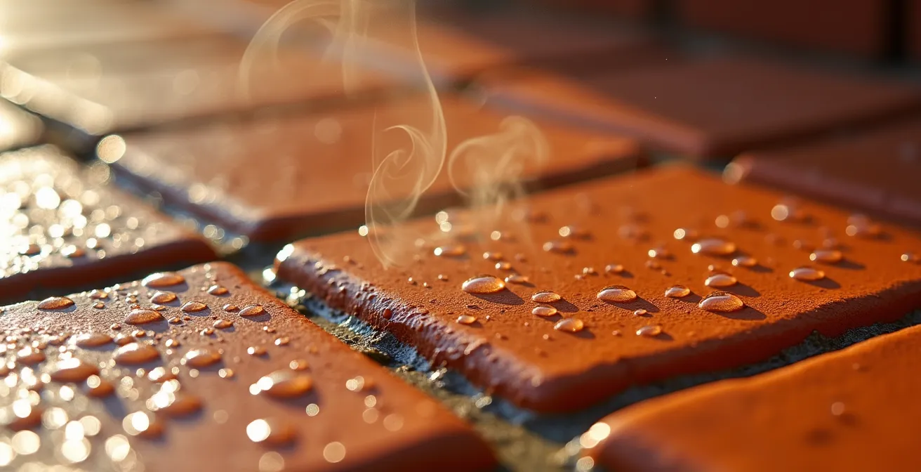 Proceso de secado y ventilación tras una fuga de agua en vivienda